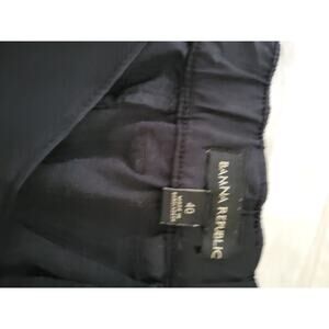 Banana Republic Chino Shorts Mens 40 Black Pockets Stretch Casual Summer Golf